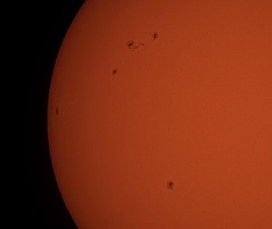 Todays Crisp, Active Sun.