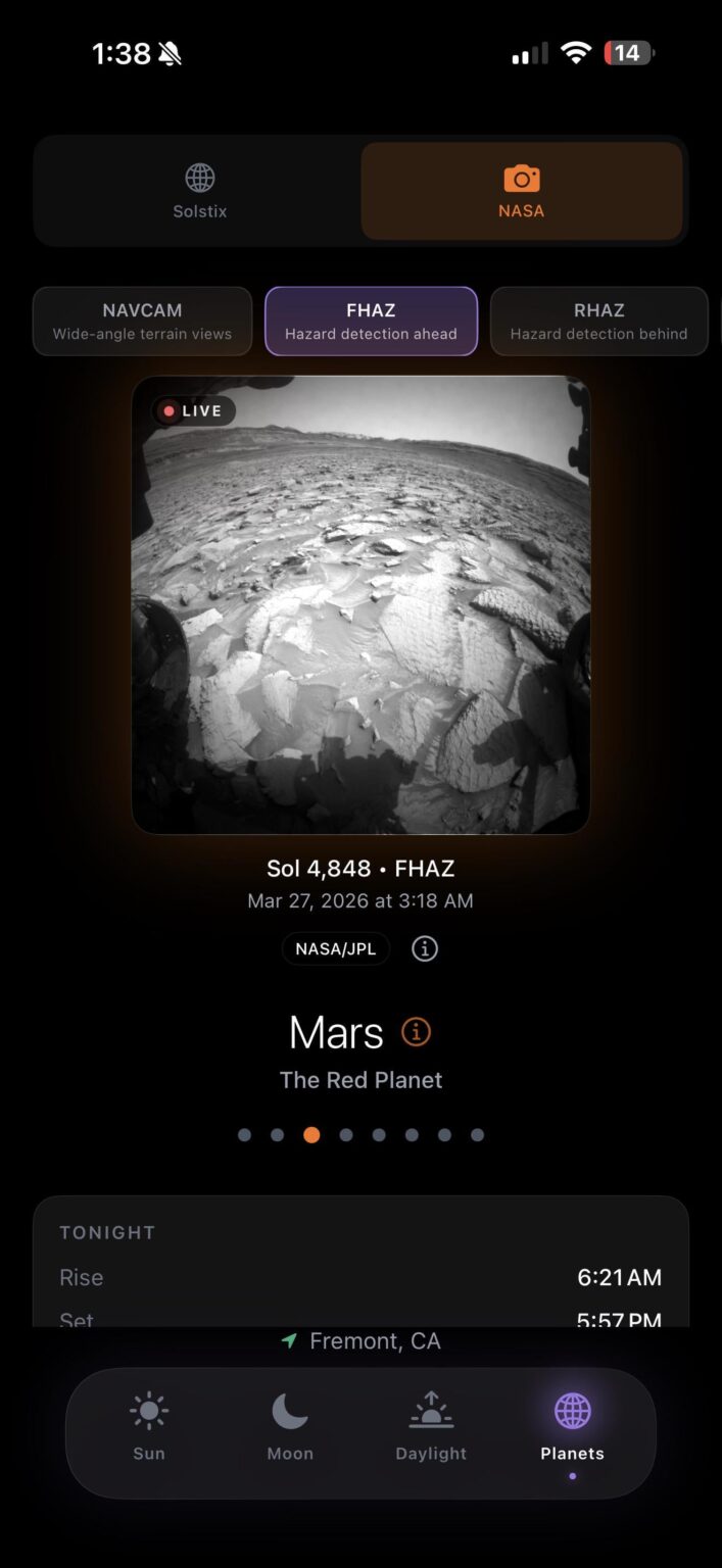 Long post: Built a completely free iOS app that lets you explore every planet with live Mars rover cameras and NASA mission archives Long post: Built a completely free iOS app that lets you explore every planet with live Mars rover cameras and NASA mission archives