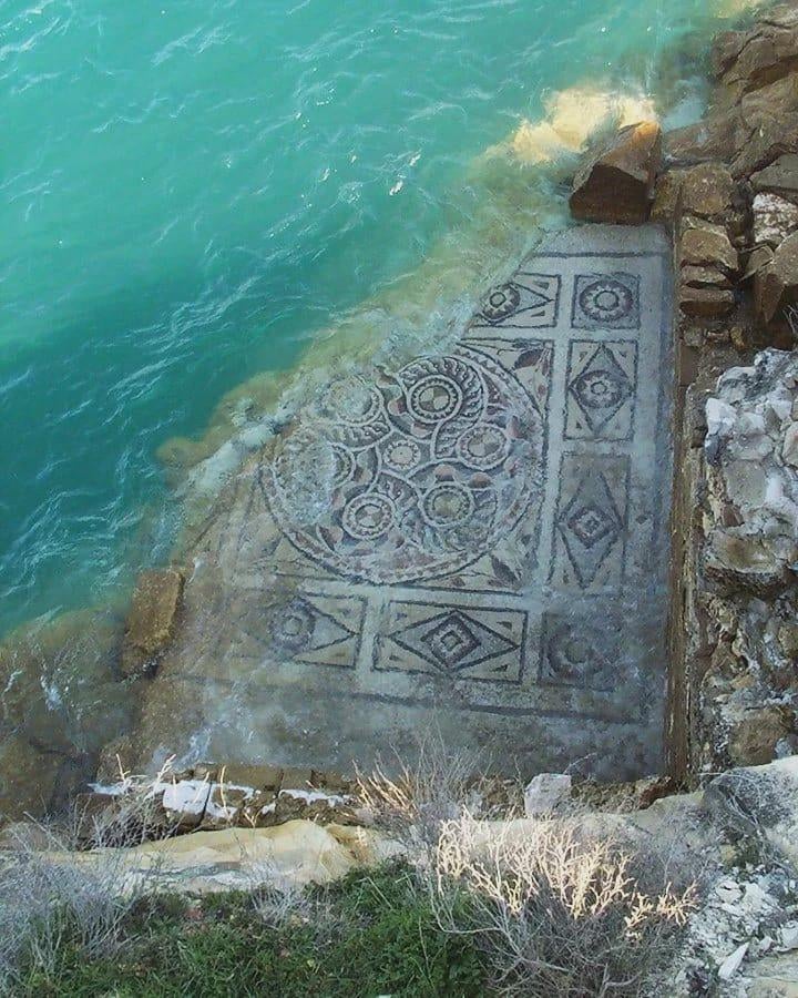 Zeugma Ancient City, 2,000-Year-Old Mosaics unearthed by the waves in Turkey.