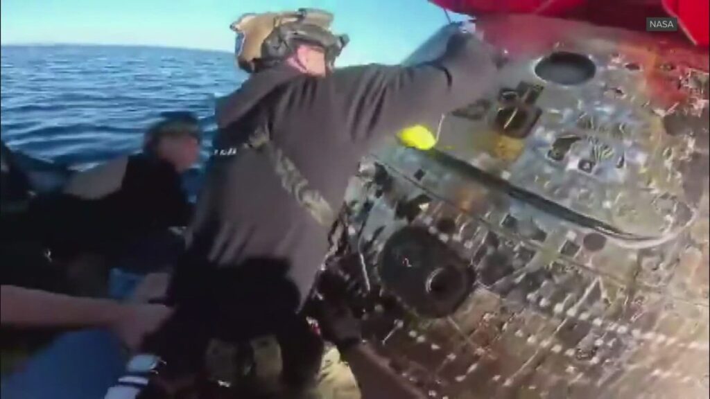 NASA releases video of Artemis II astronauts after splashdown