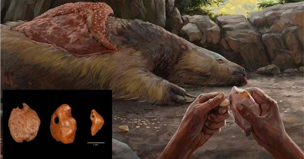 Humans were in South America at least 25,000 years ago, reveals pendants made from giant sloth bones -