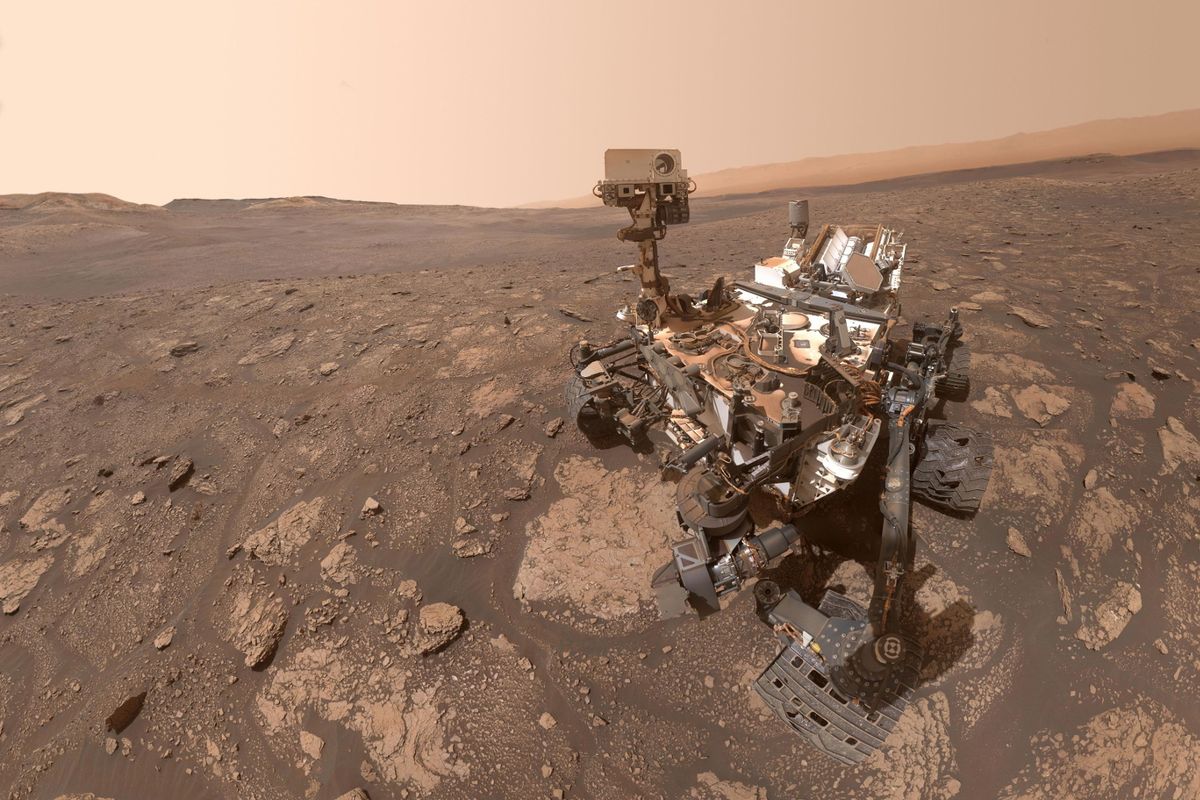Curiosity rover on Mars