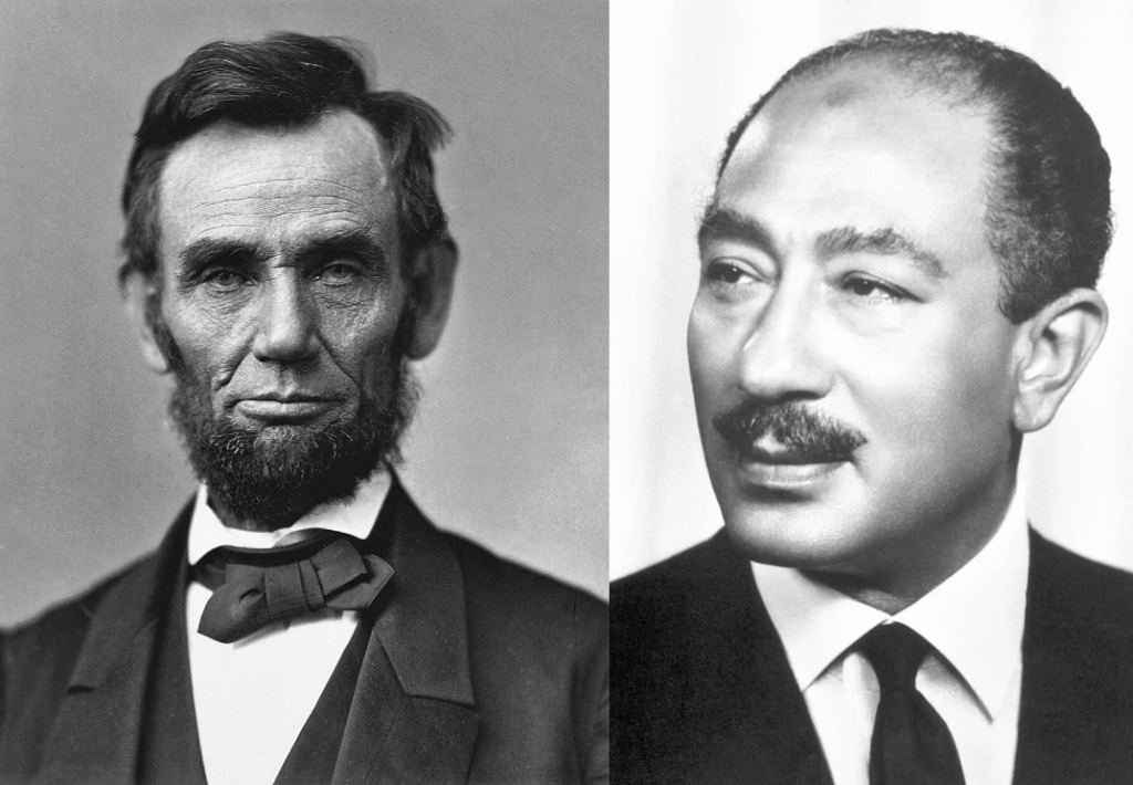 The similarities between Abraham Lincoln and Anwar Sadat Assassinations