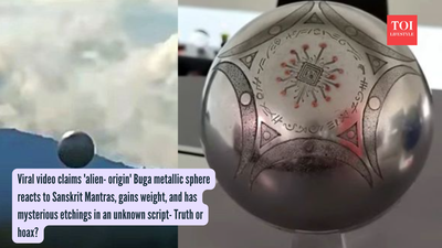 Viral video claims 'alien- origin' Buga metallic sphere reacts to Sanskrit Mantras, gains weight, and has mysterious etchings in an unknown script- Truth or hoax?