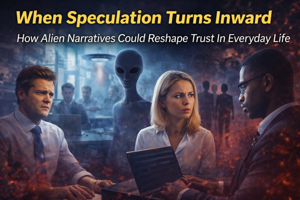 When Speculation Turns Inward – How Alien Narratives Could Reshape Trust In Everyday Life