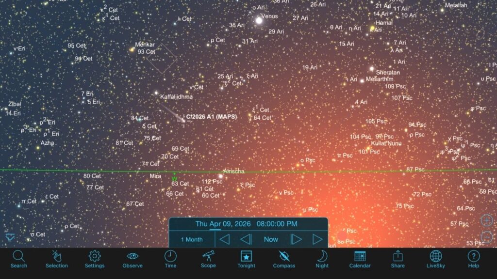 A Sungrazing Comet Could Soon Shine in the Evening Sky, If It Isn't Vaporized First
