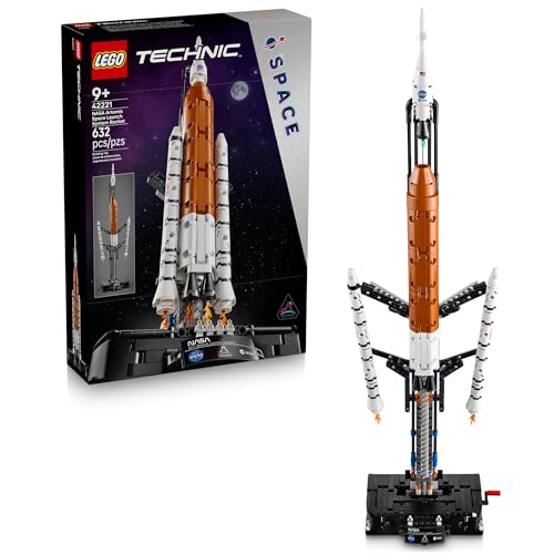 Lego Technic Nasa Artemis Space Launch System Rocket Building Toy for Boys &amp; Girls - Stem Learning &amp; Space Toy W/3-Stage Launch Function for Kids, Ages 9+ - Idea for Birthdays - 42221