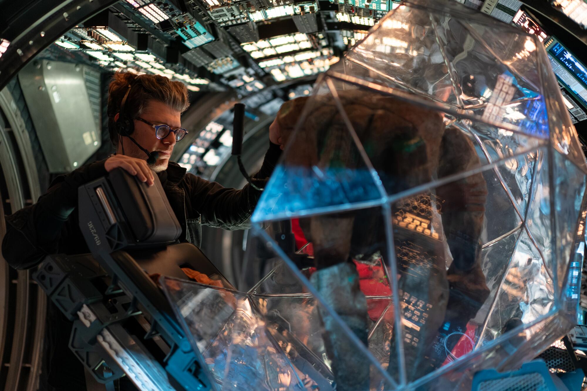 Puppeteer James Ortiz plays Rocky, the adorable alien in "Project Hail Mary."