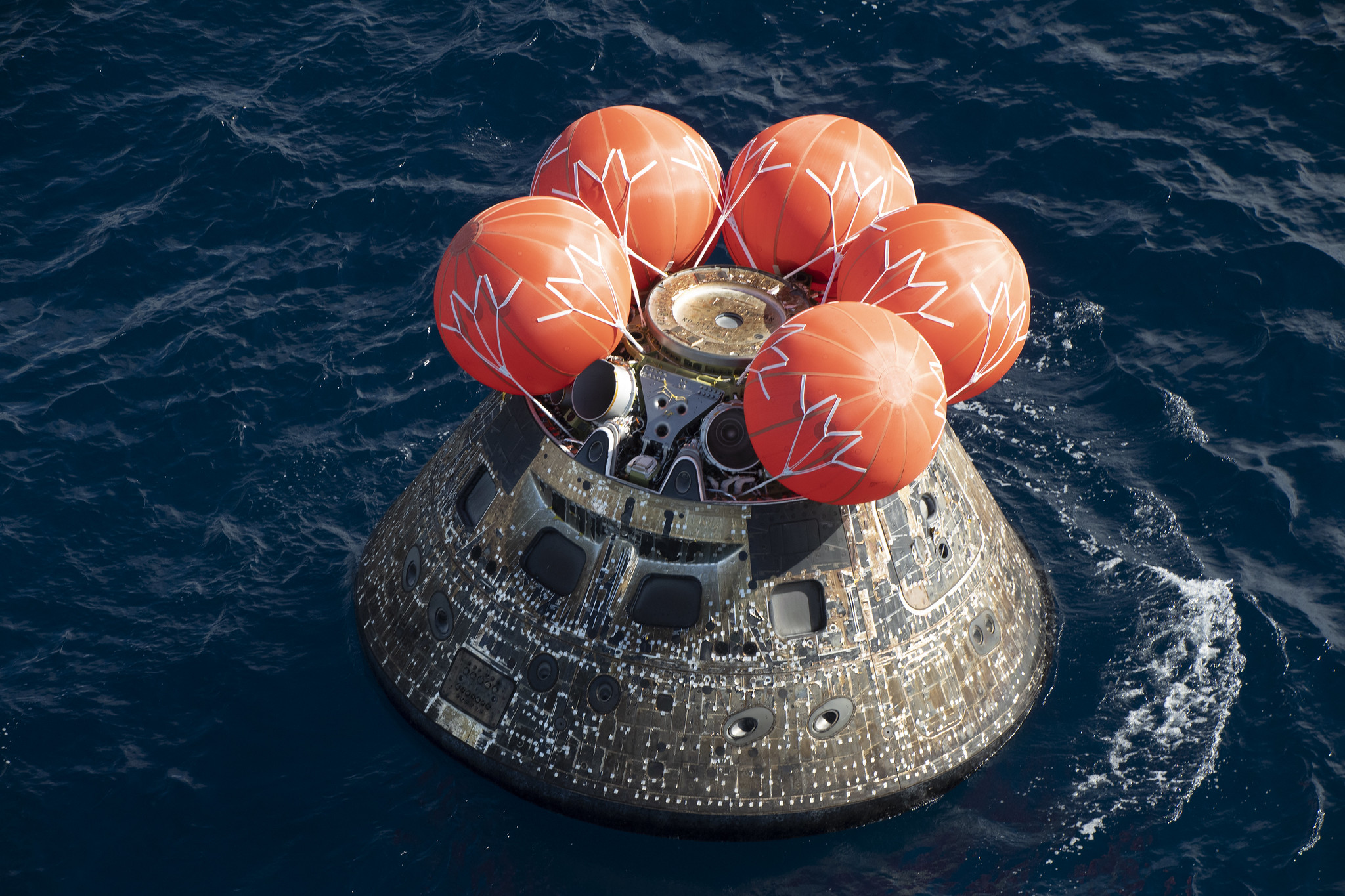 At 12:40 p.m. EST, Dec. 11, 2022, NASA’s Orion spacecraft for the Artemis I mission splashed down in the Pacific Ocean after a 25.5 day mission to the Moon