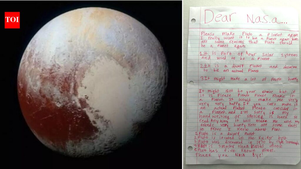 Pluto to become 9th planet again? Nasa chief says 'looking into it', replies to 10-yr-old's letter