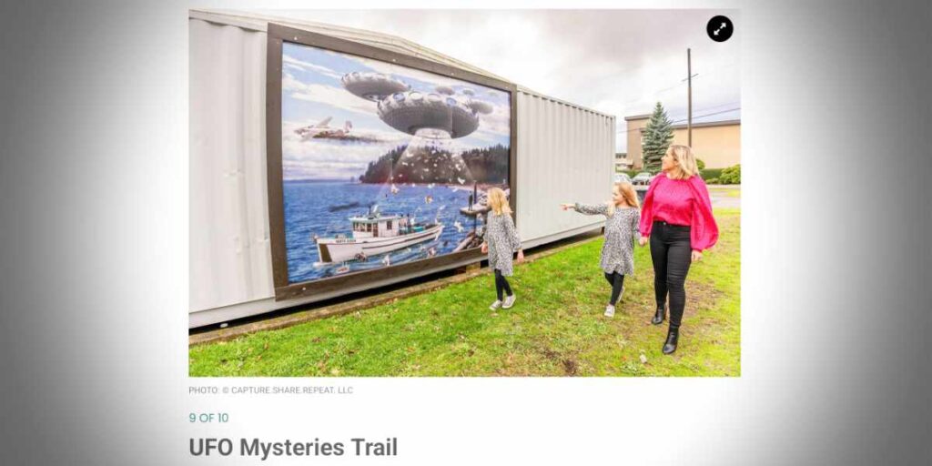 Local history featured in Fodor’s Travel as stop on Washington ‘UFO Mysteries Trail’ Local history featured in Fodor’s Travel as stop on Washington ‘UFO Mysteries Trail’