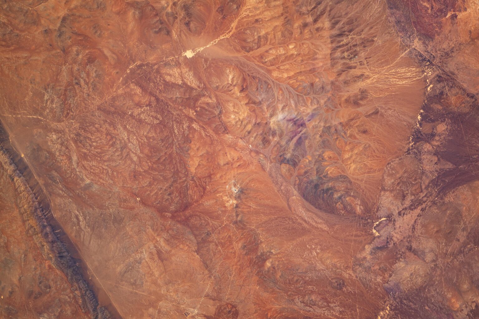 ESO’s Extremely Large Telescope, located in the Atacama Desert, imaged from space by Astronaut Sophie Adenot