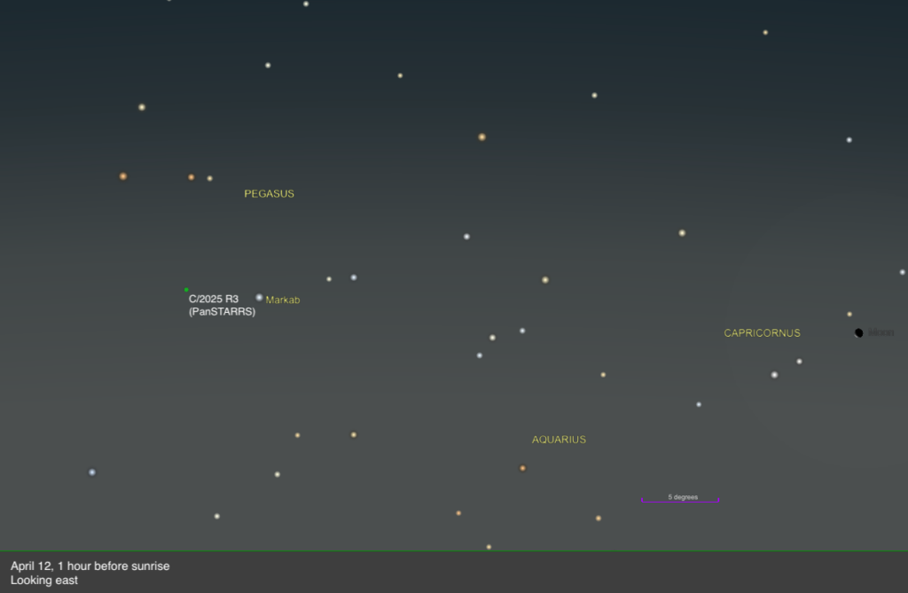 Comet C/2025 R3 (PanSTARRS) grows bright