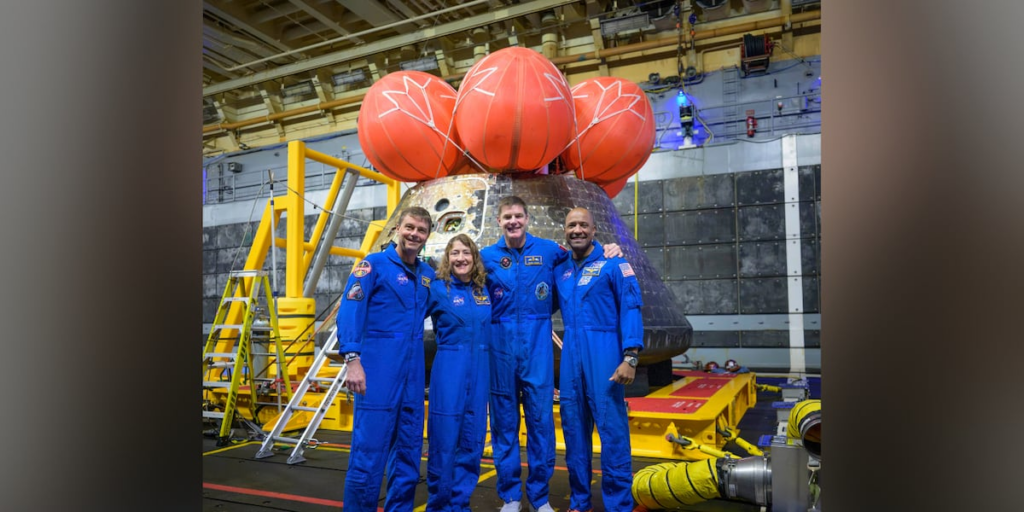 Artemis II’s moon-traveling astronauts return home to cheers after a record-breaking trip