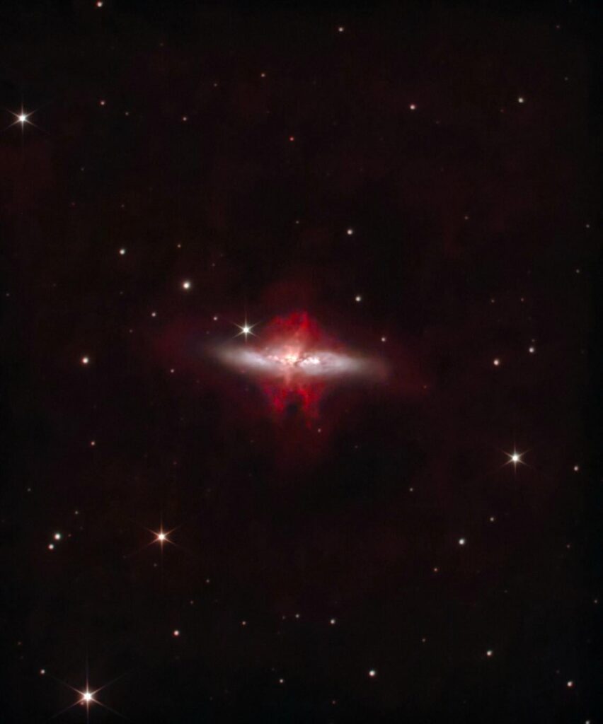 Messier 82 narrowband data only