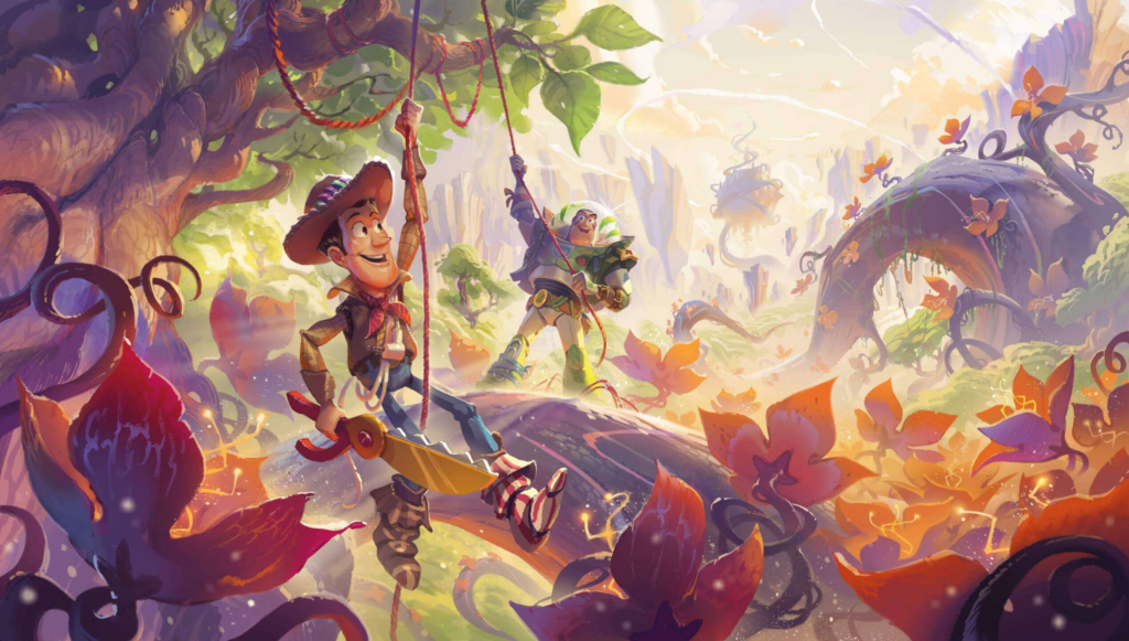 Disney Lorcana Shares First Look at Pixar Full-Art Cards Coming in 'Wilds Unknown'