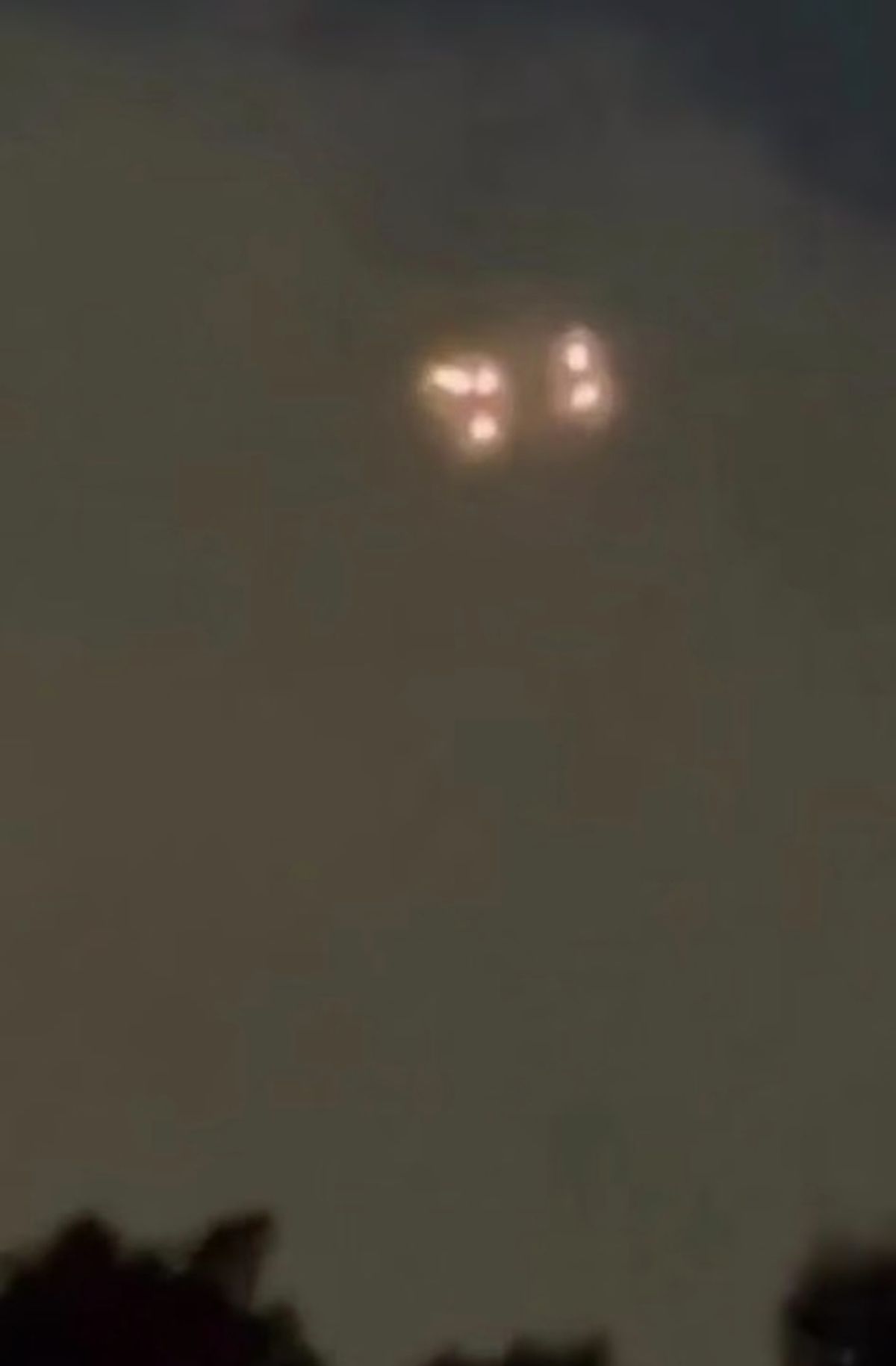 bright lights in sky