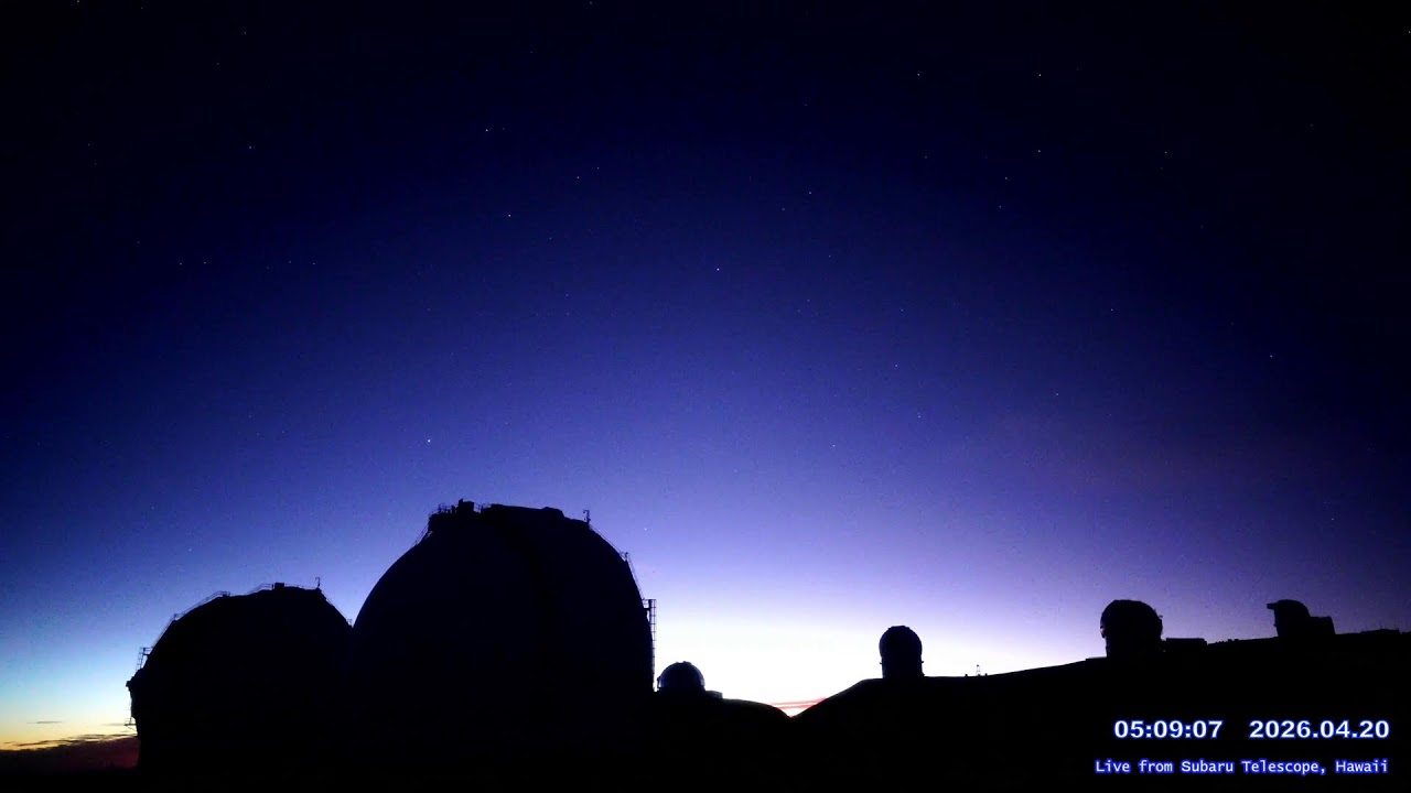 Meteor shower & MaunaKea East view LIVE from Subaru telescope NAOJ, Hawaii - YouTube