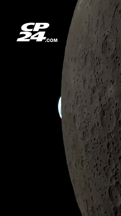 Artemis II astronaut captures Earth disappearing behind the moon - YouTube