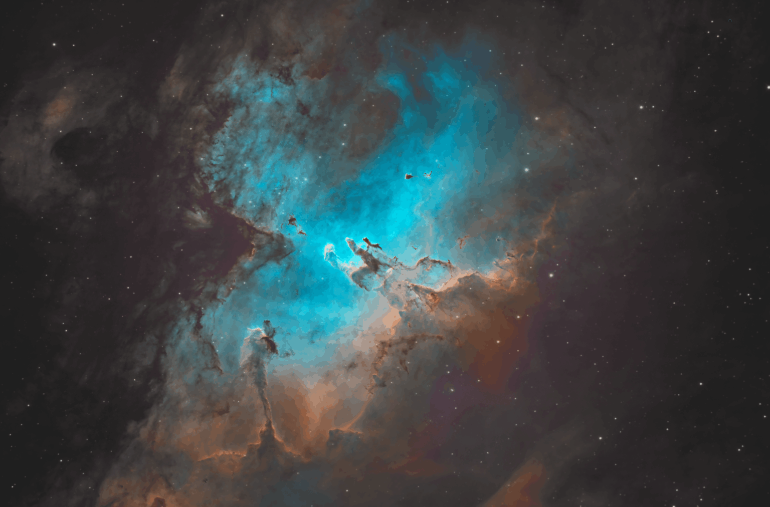 M16  - The Eagle Nebula in Narrowband
