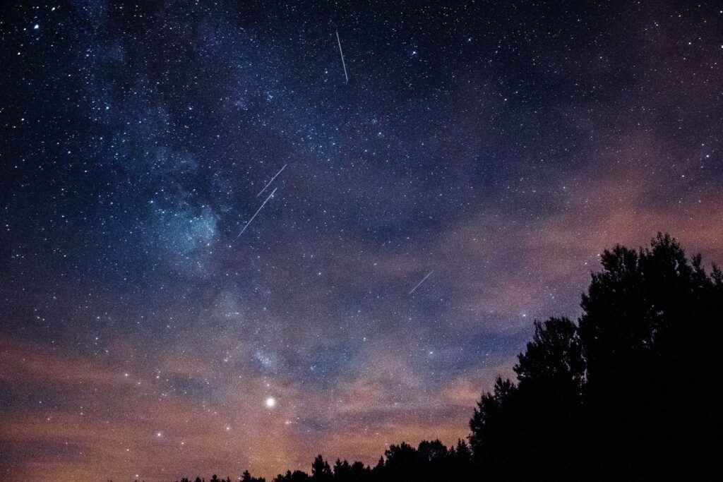 A meteor shower from Halley's comet will sparkle above Victoria next month