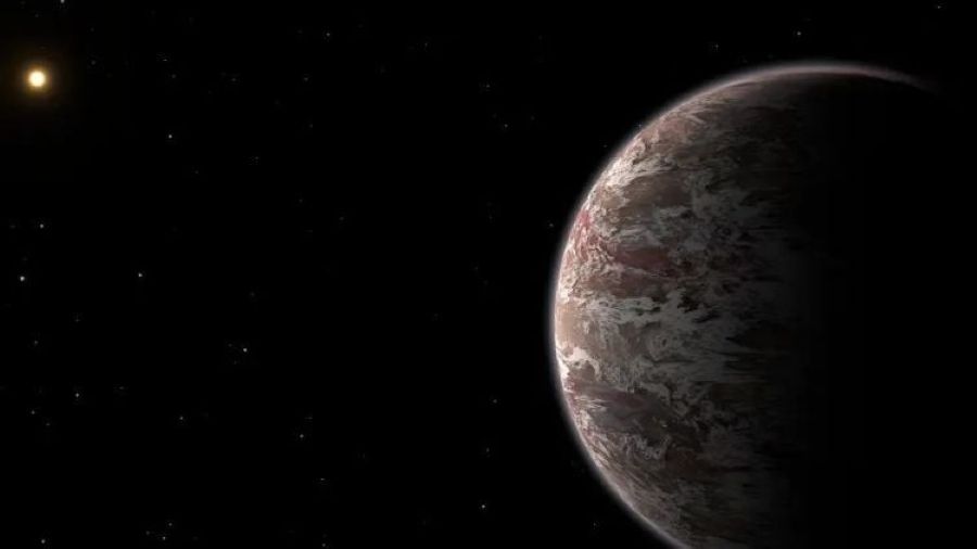 Water ice has been discovered in the atmosphere of a super-Jupiter