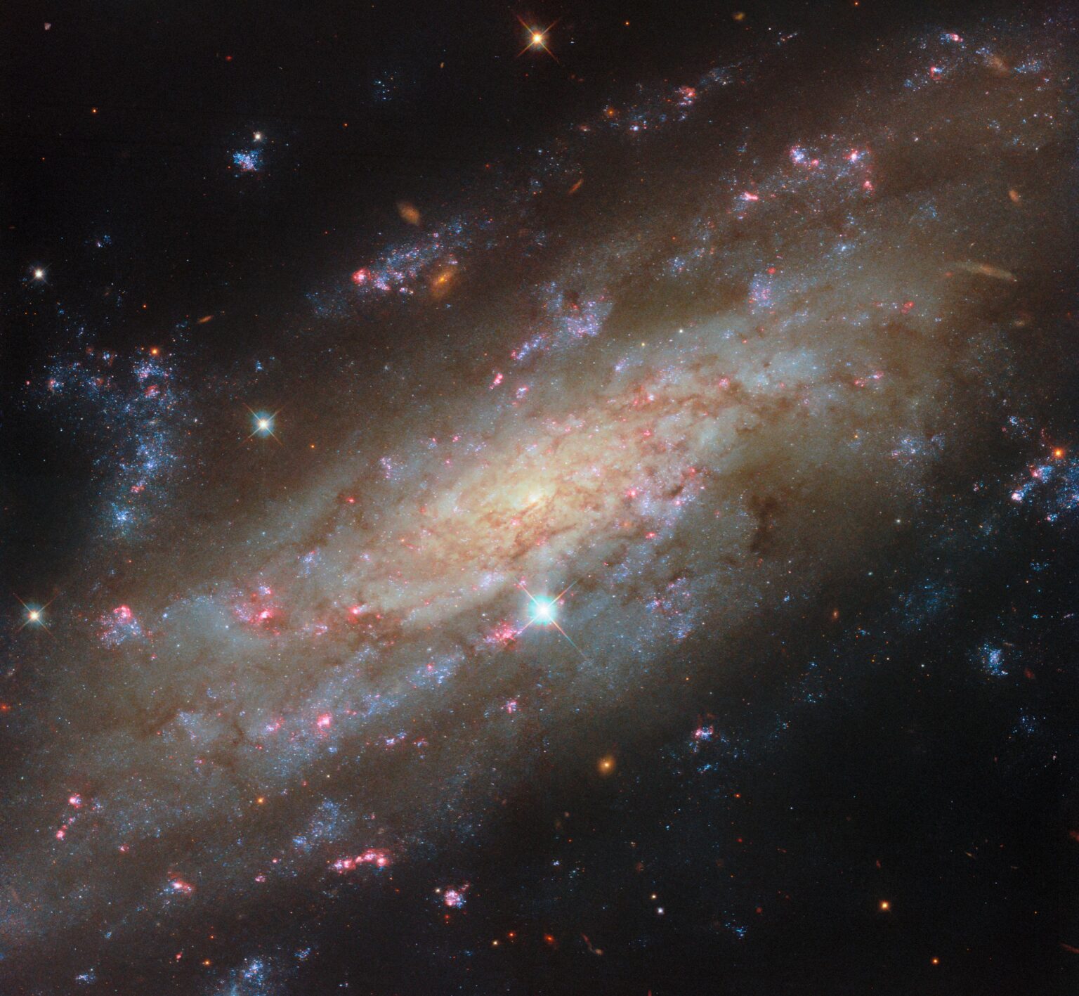 NGC 3137, located 53 million light-years away in the constellation Antlia (The Air Pump).