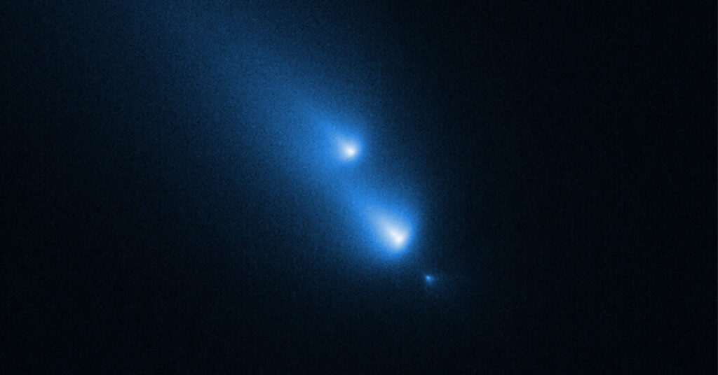 NASA’s Hubble Telescope Spots Comet K1 Exploding Into Fragments