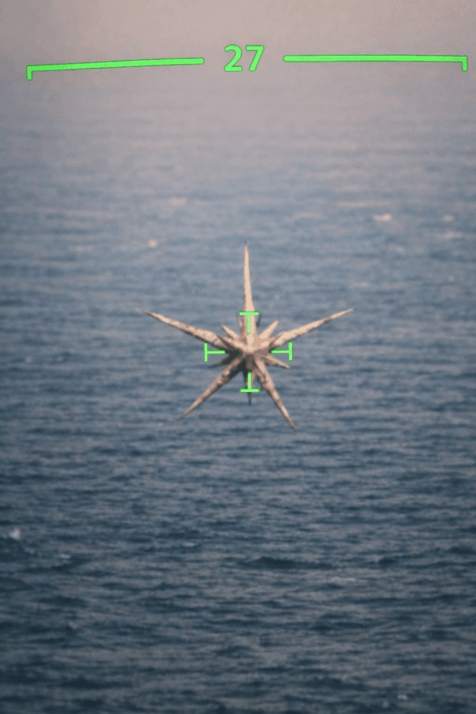 Alleged CN235 MPA Camera Leak Shows a Star-Shaped Object/UFO Hovering Over the Ocean, Purportedly Somewhere in Indonesia