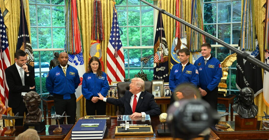 ‘A Lot of Rocket’: Trump Celebrates Artemis II Astronauts at the White House
