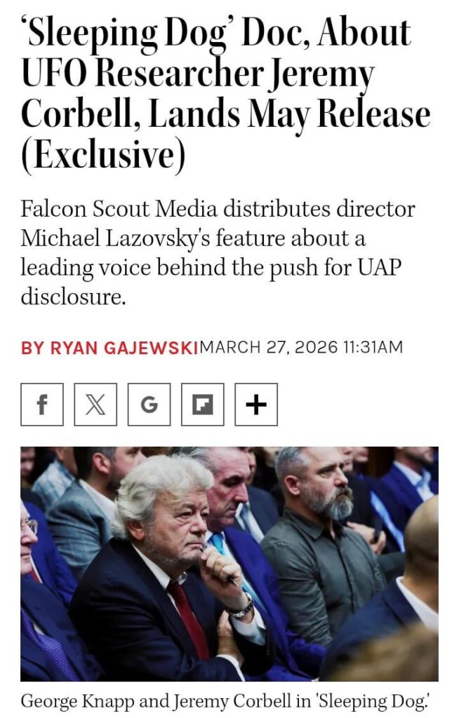 A documentary feature about a notable researcher of unexplained phenomena is ready to launch...