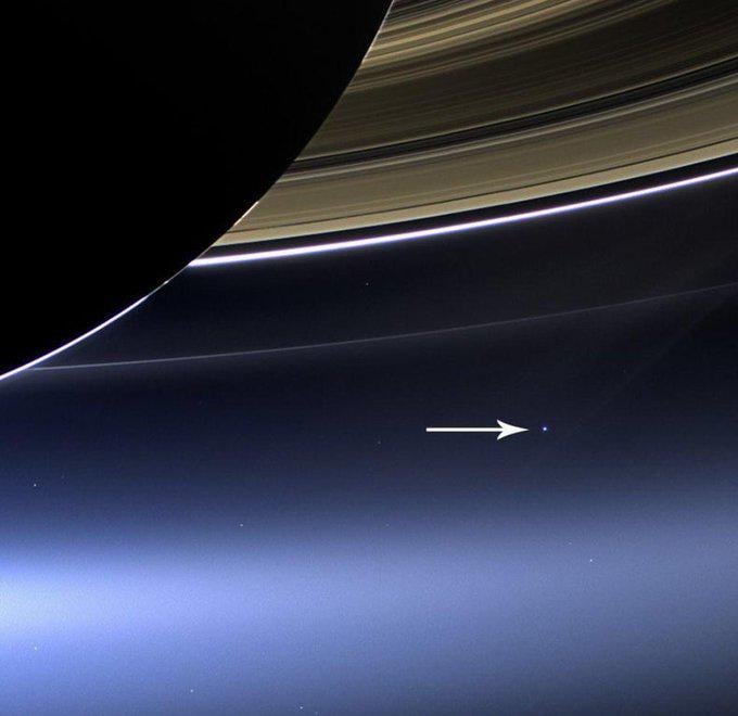 Cassini’s picture of Earth from Saturn in 2013