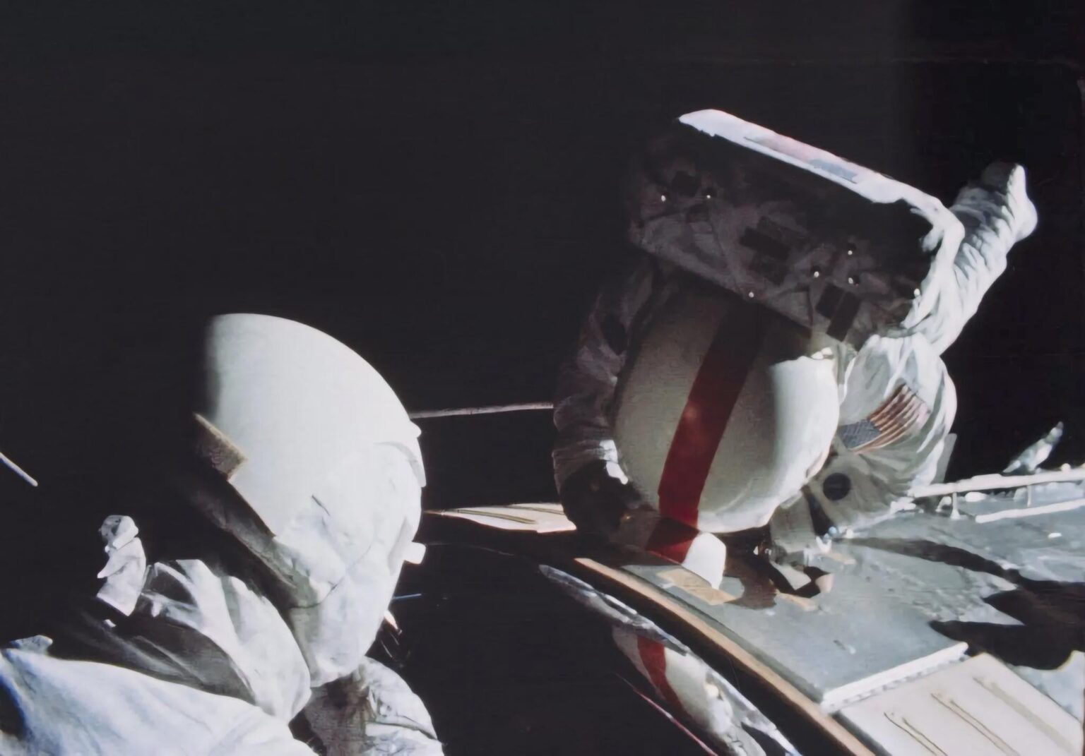 Apollo 16 spacewalk during the return trip to Earth