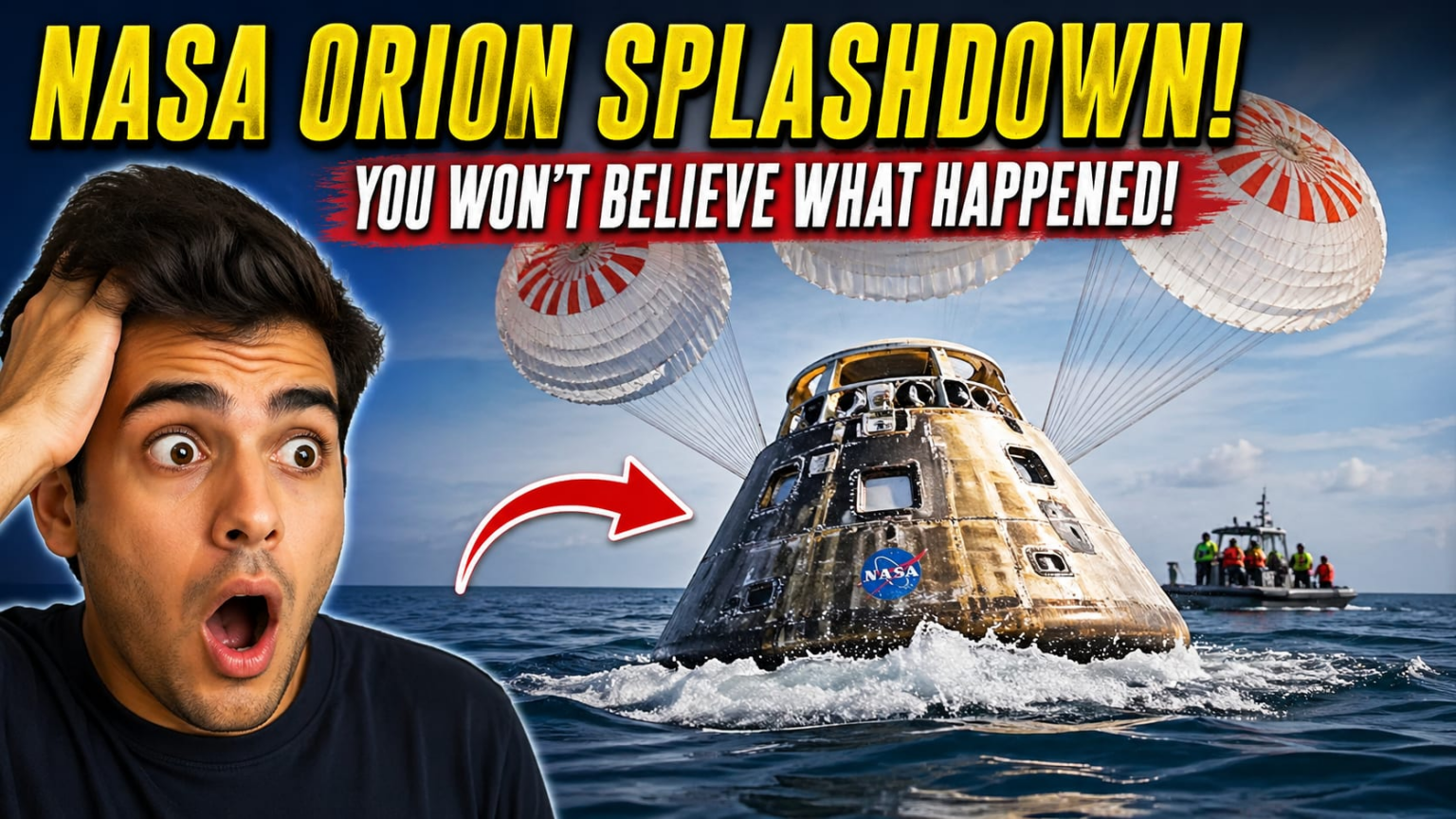 NASA Orion Splashdown Photos