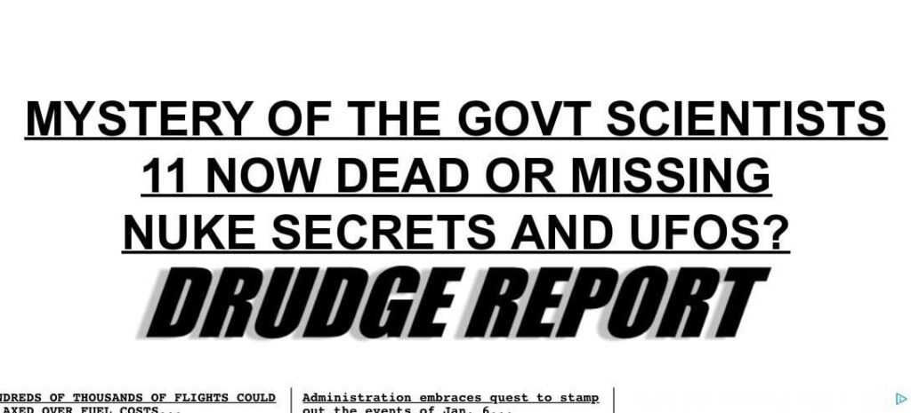 Holy S***, it’s now Drudge Report’s top headline