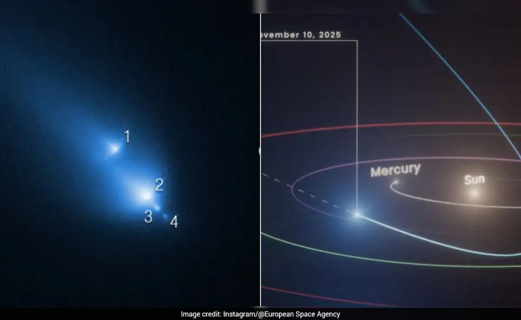 Scientists Share Clip Of Comet Breaking Apart In Real Time, Call It "Really Special"