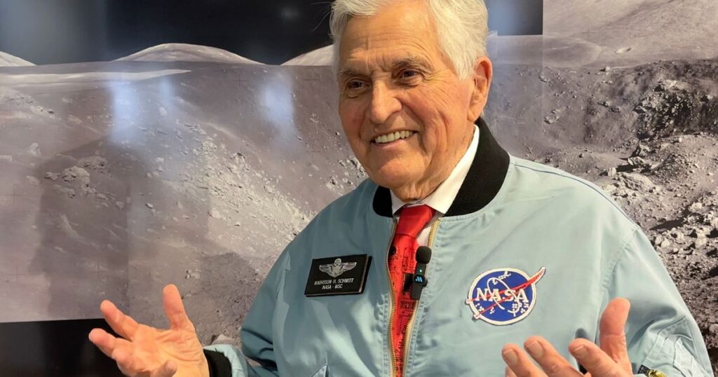 Apollo astronaut Schmitt talks about getting back to the moon and life in the universe :: WRAL.com
