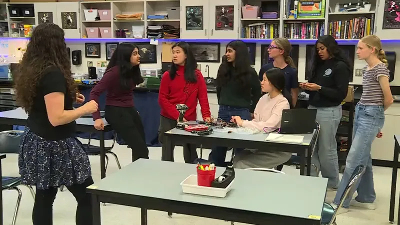 A team of eight from an all-girls group of freshmen from a Beaverton high school was selected by NASA to create an experiment to bring into space. April 24, 2026 (KOIN).