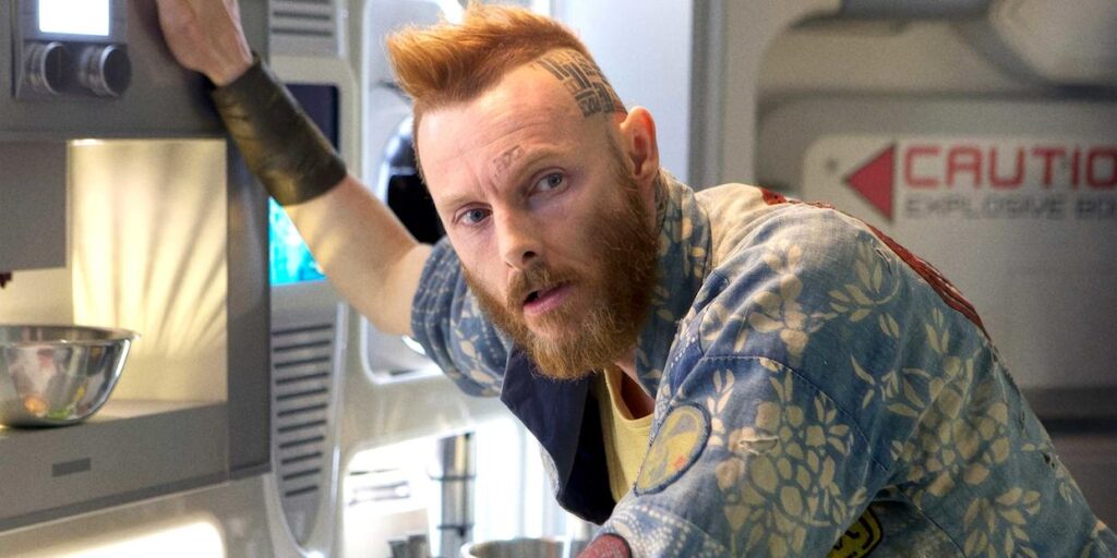 Prometheus - Sean Harris looks up from making food