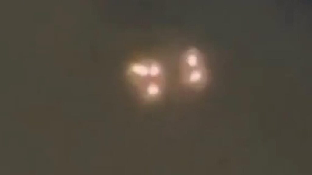 UFO cluster spotted over mysterious base tied to missing Air Force scientist