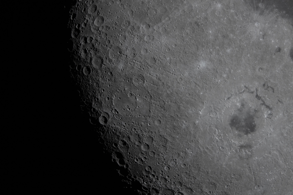 Moon Craters Integrity and Carroll observed by Artemis II