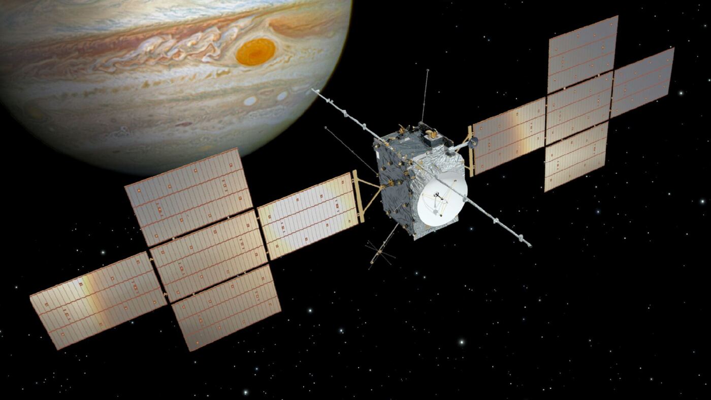The European Space Agency’s JUICE spacecraft will explore Ganymede, Callisto and Europa. ESA