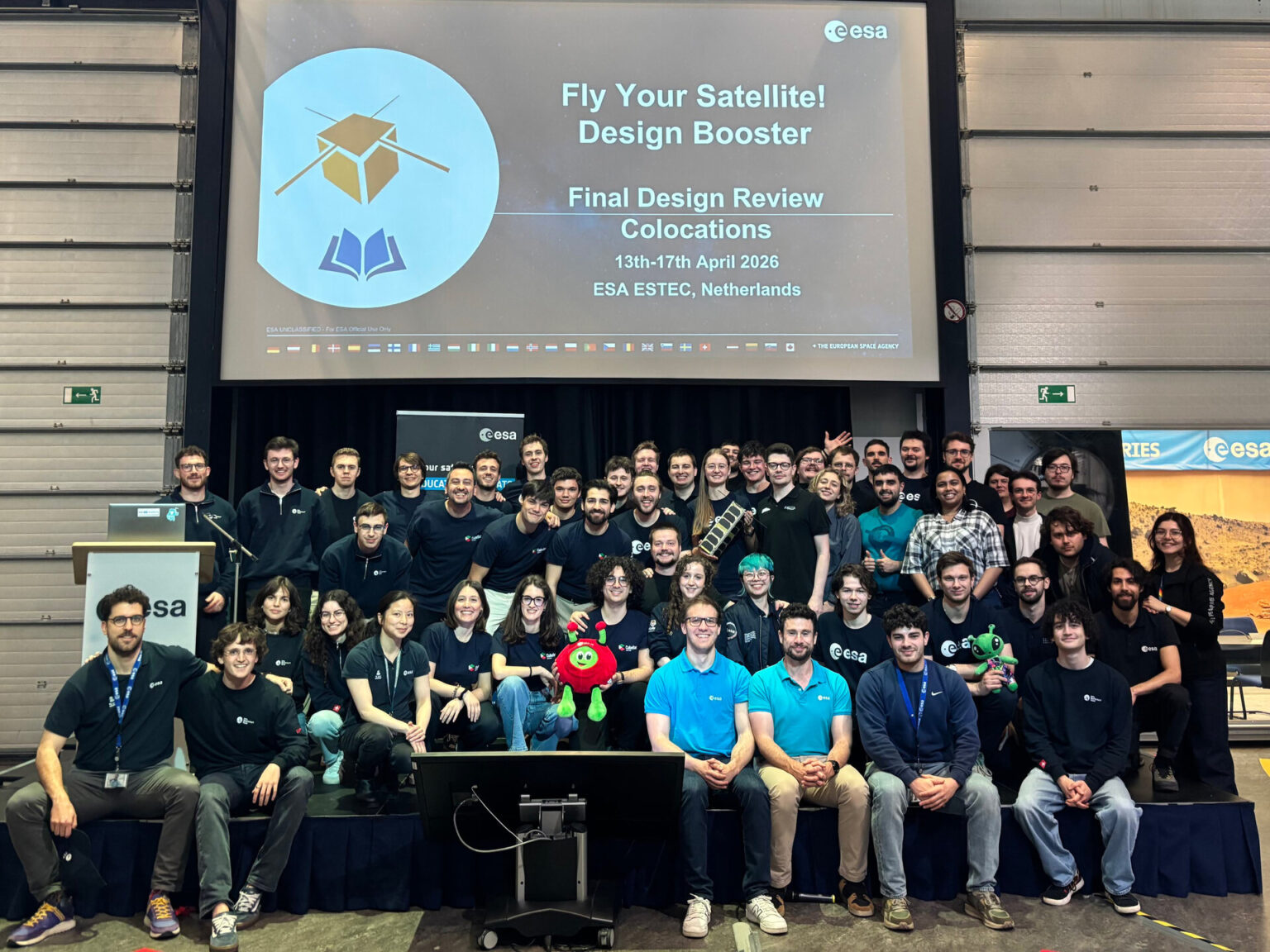 Design Booster teams conduct Final Design Review at ESTEC