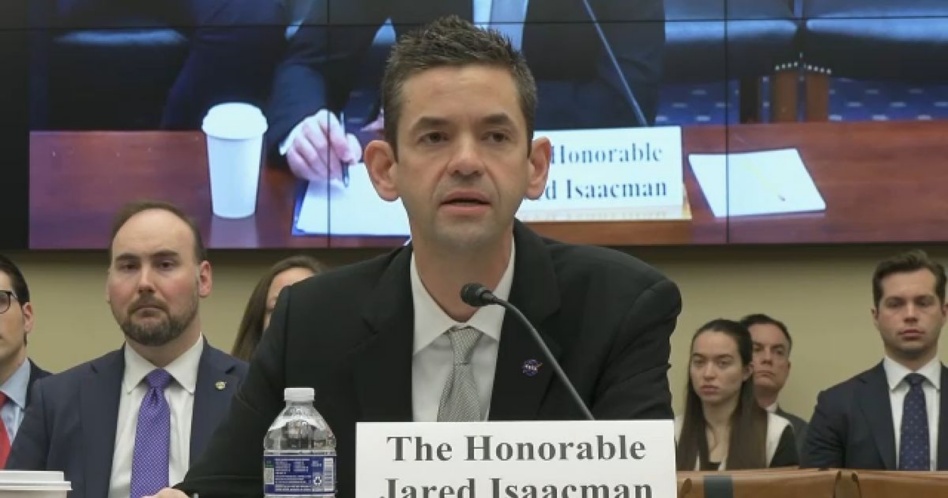 Isaacman before the House Appropriations Committee. Image: CSPAN