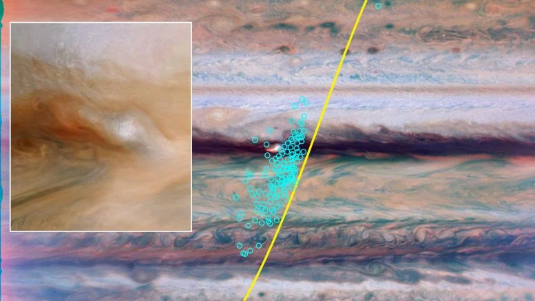 Lightning Along Juno’s Path and Sample Stealth Superstorm