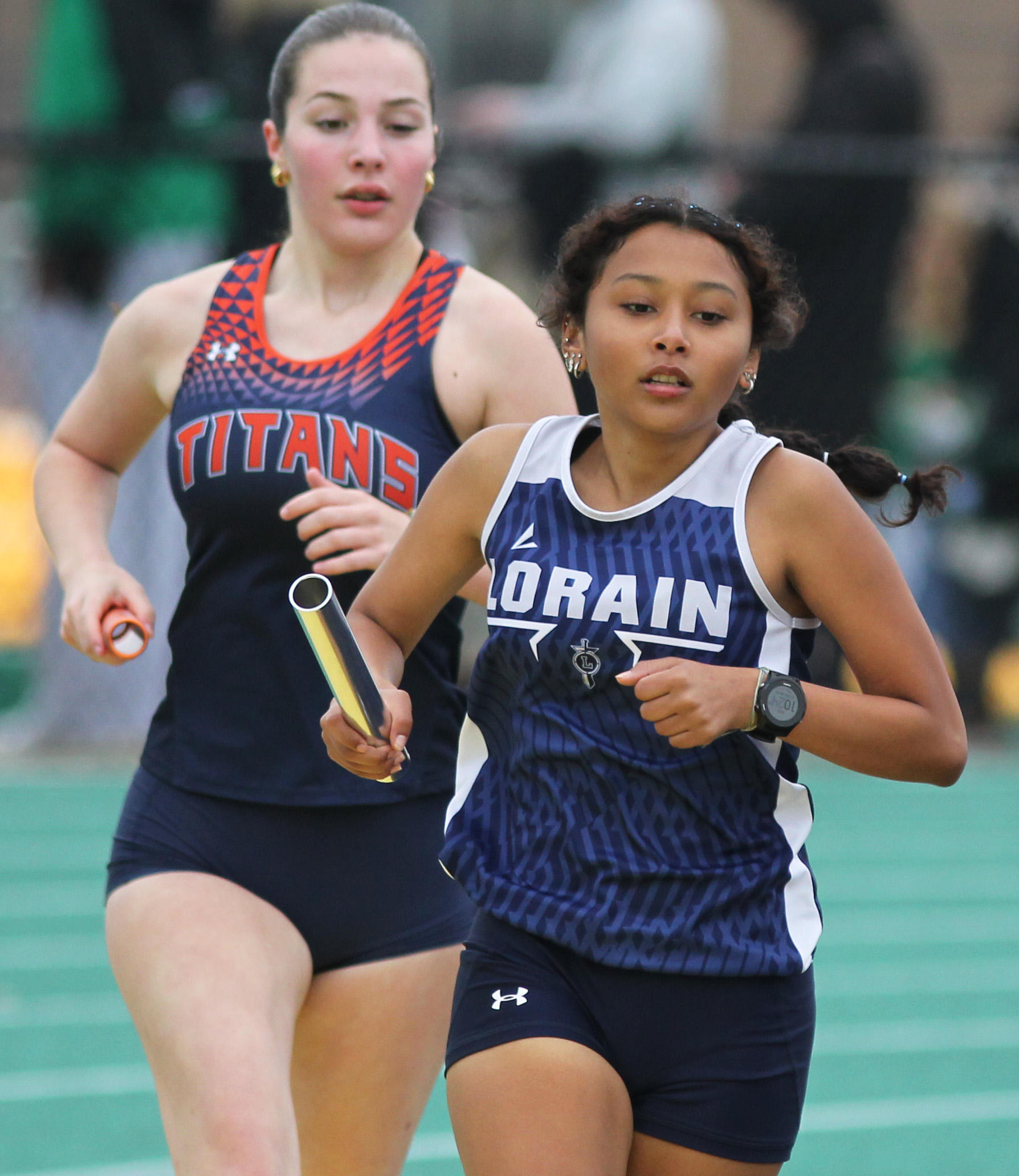 Runners compete at the Comet Relays on Saturday Apr 25...