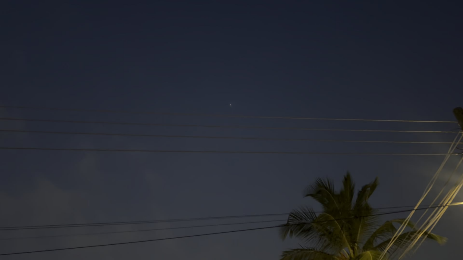 What is this object I filmed moving across the sky?