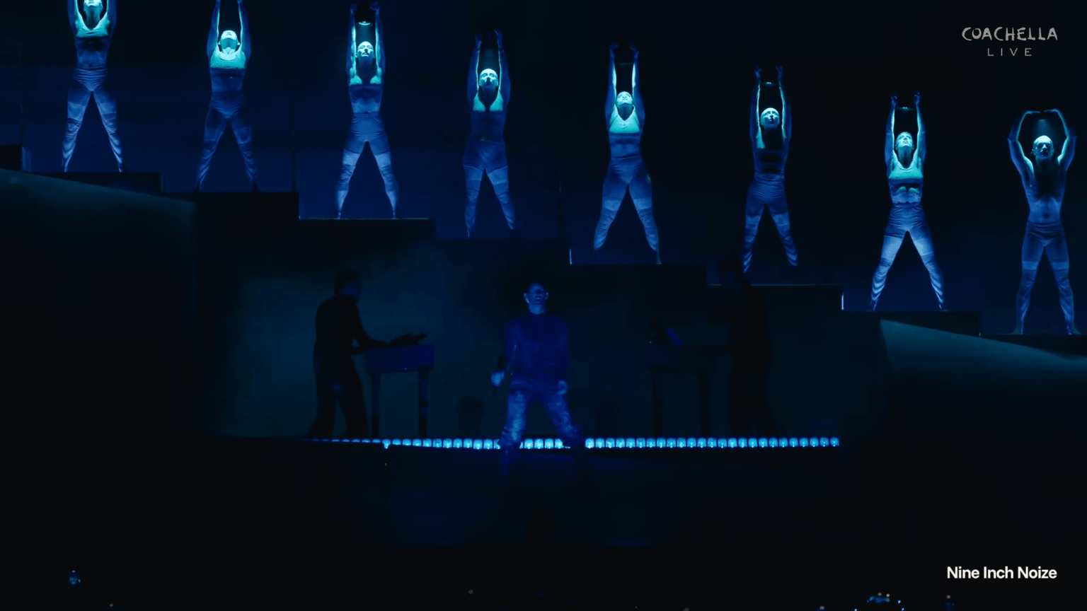 Coachella performance of a song perhaps from the viewpoint of NHI?   Nine Inch Noize - The Warning