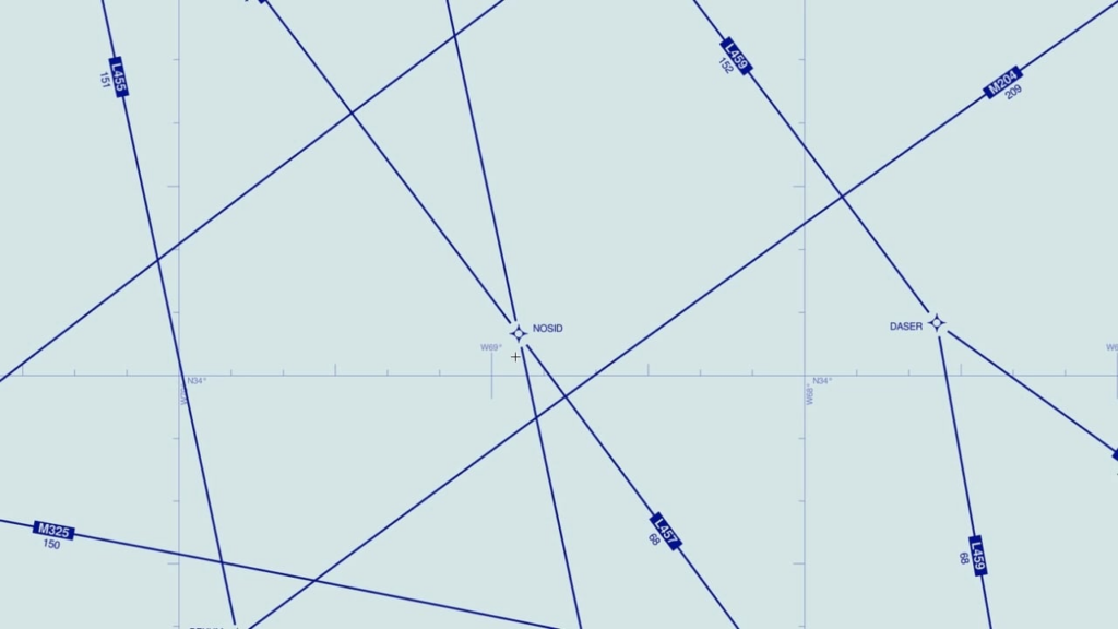 A commercial aircraft struck a "small linear object" at 35,000 feet over the North Atlantic.