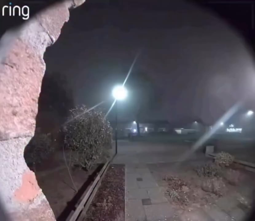 What is this light caught on a ring camera?